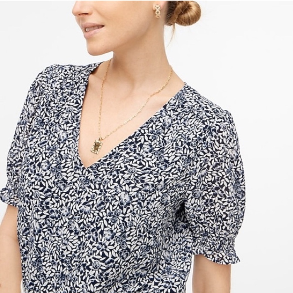 J.Crew Floral Blouse